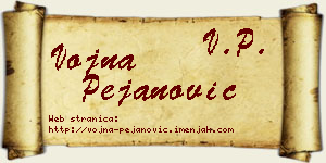 Vojna Pejanović vizit kartica
